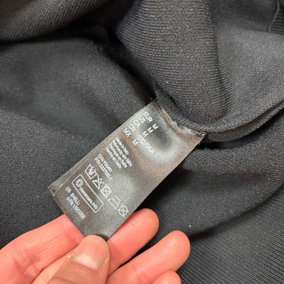 Alexander Wang x H&M Textured Scuba Biker Full Zip Hoodie Men's Medium - Picture 7 of 9